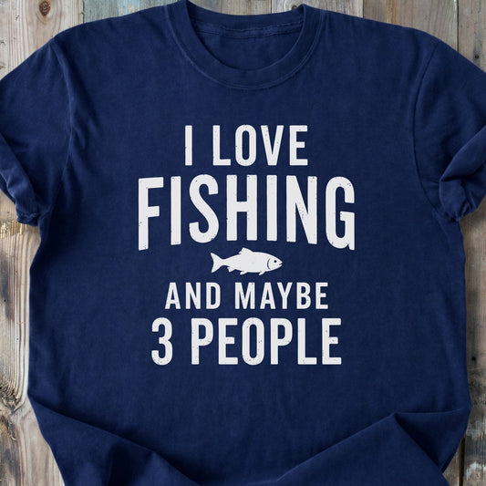 I Love Fishing - Premium Heavyweight Tee