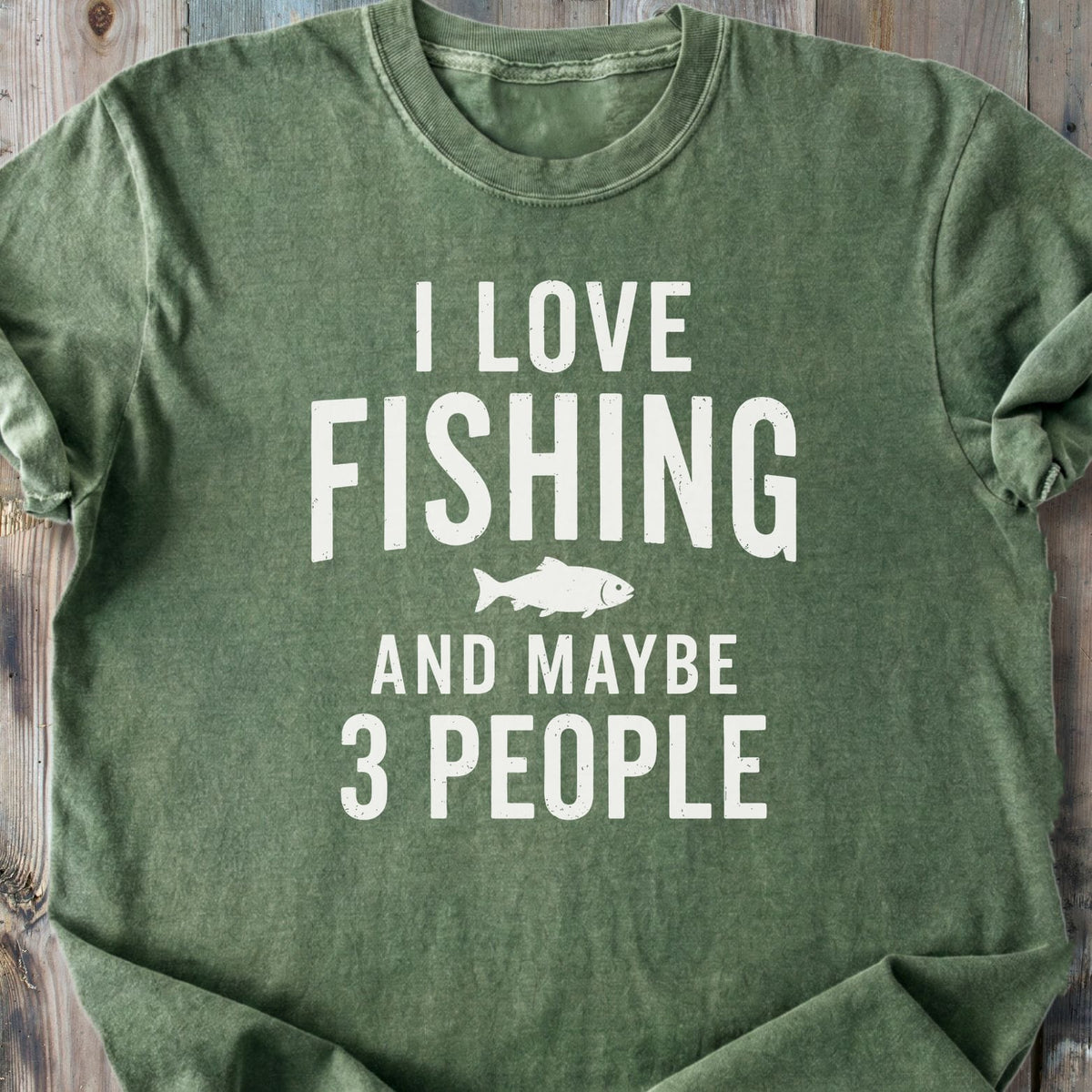 I Love Fishing - Premium Heavyweight Tee