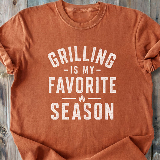 Grilling Is My Favorite Season - Premium Heavyweight Tee