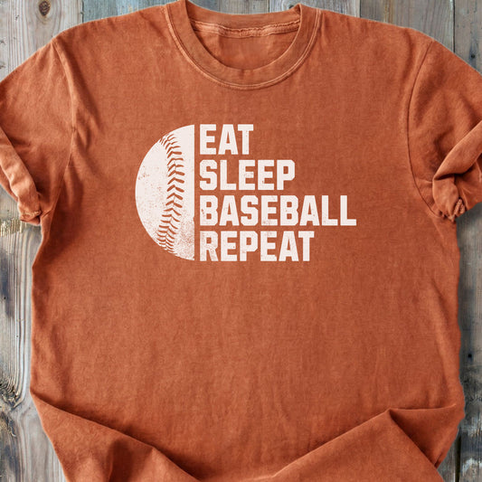 Eat, Sleep, Baseball, Repeat - Premium Heavyweight Tee