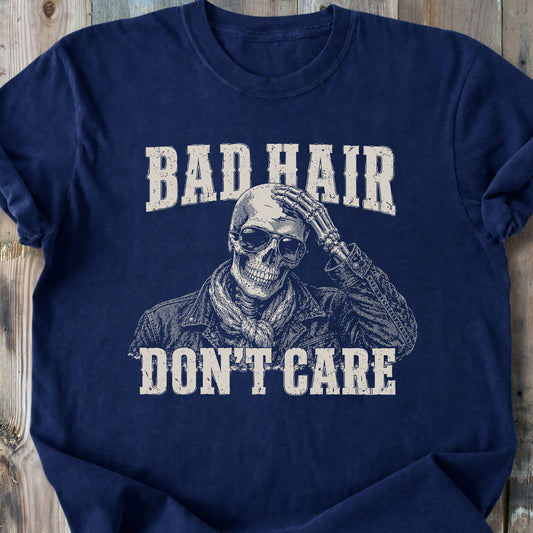 Bad Hair Don't Care - Premium Heavyweight Tee