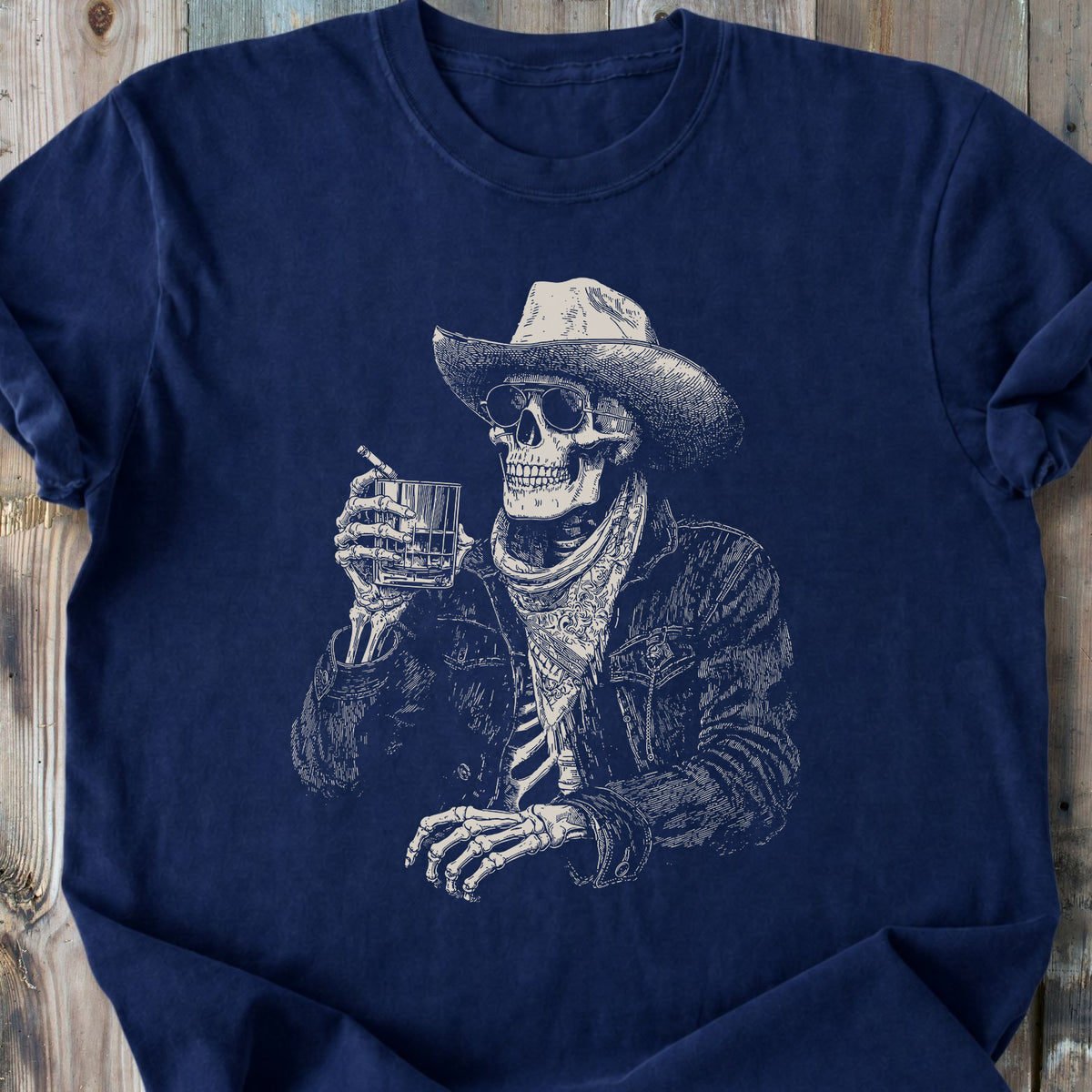 Last Call Skeleton - Premium Heavyweight Tee