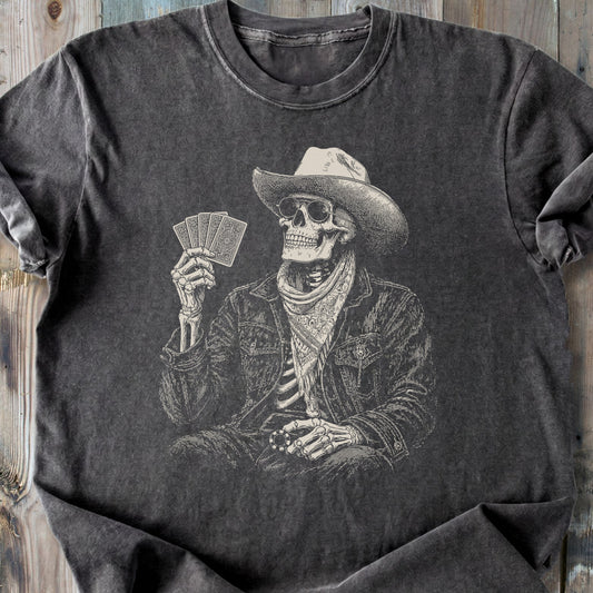 The Gambler Skeleton - Premium Heavyweight Tee