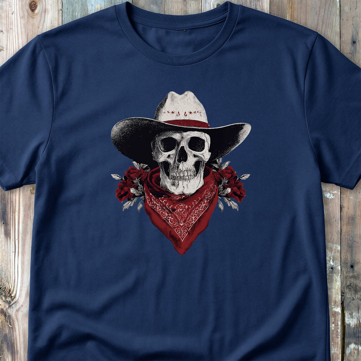 Western Cowboy Skull T-shirt