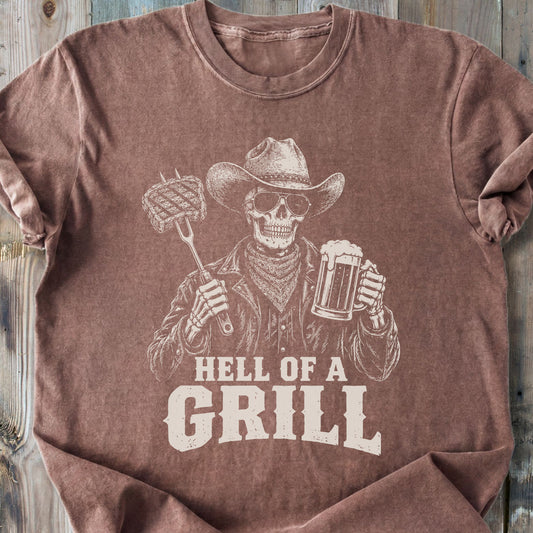 Hell Of A Grill - Premium Heavyweight Tee