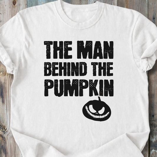 The Man Behind The Pumpkin - Premium Heavyweight Tee