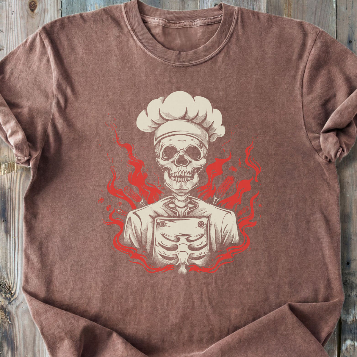Skeleton Chef - Premium Heavyweight Tee