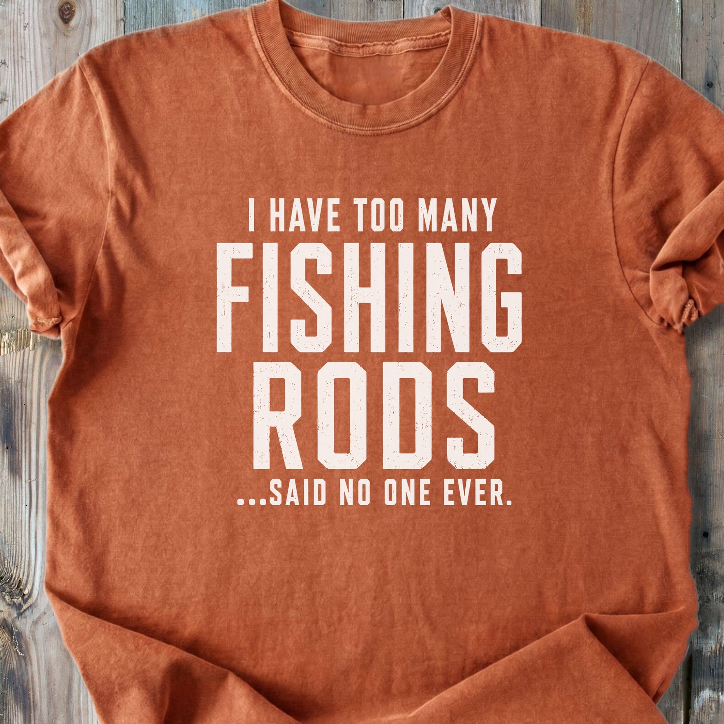 Too Many Fishing Rods - Premium Heavyweight Tee