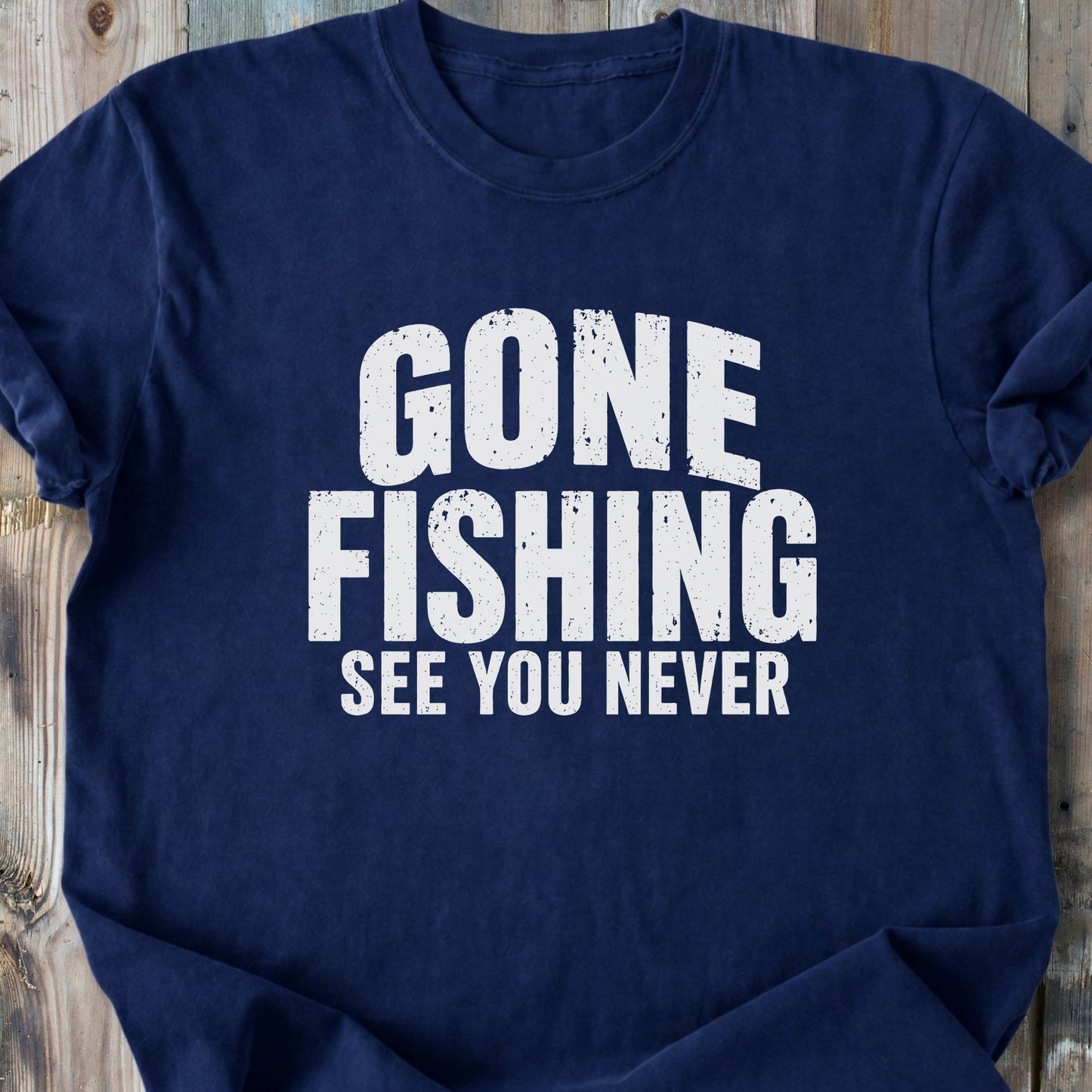 Gone Fishing - Premium Heavyweight Tee