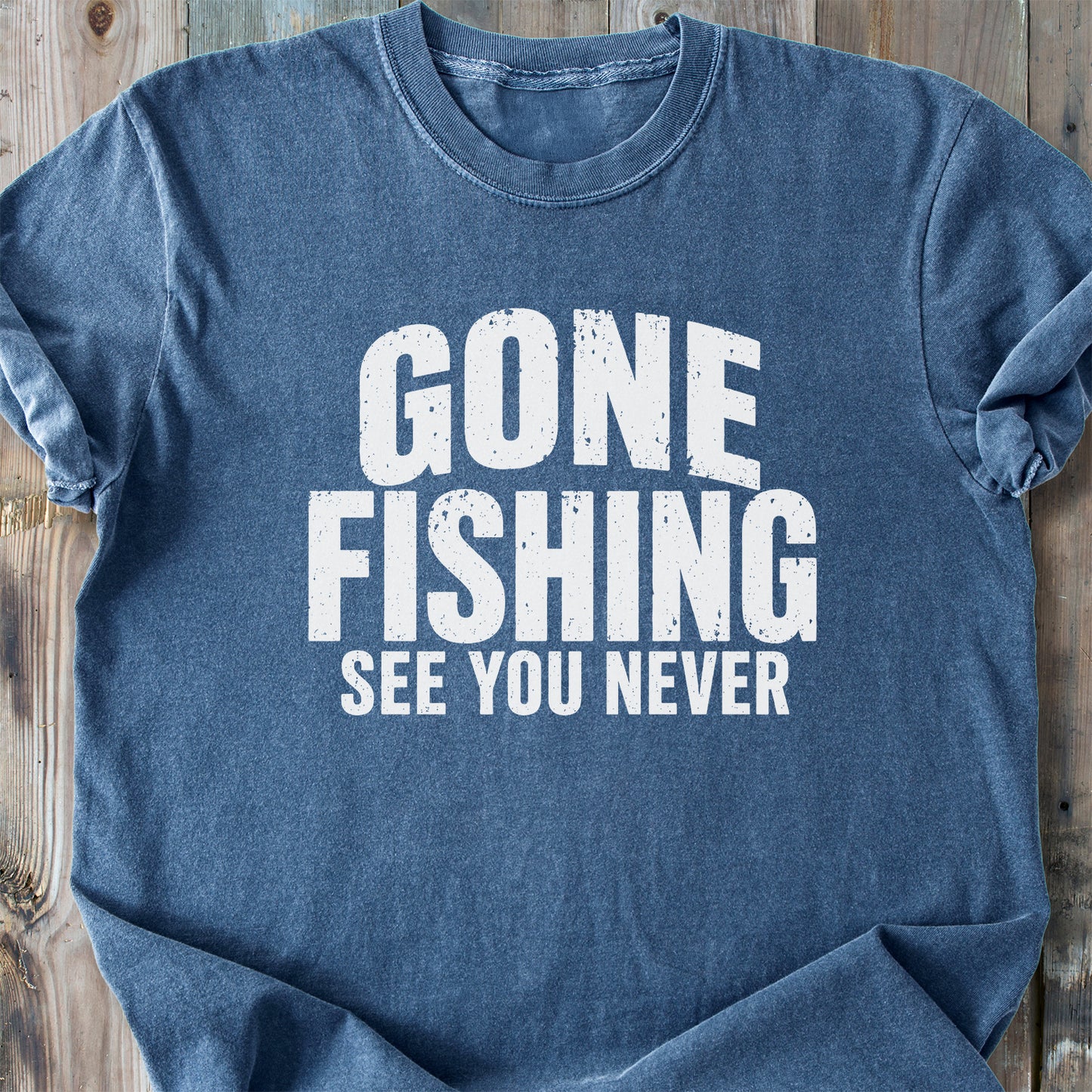 Gone Fishing - Premium Heavyweight Tee