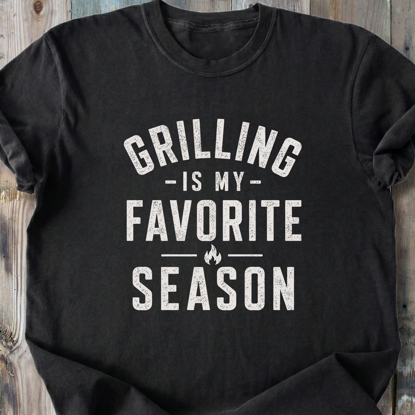 Grilling Is My Favorite Season - Premium Heavyweight Tee