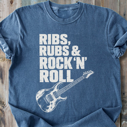 Ribs, Rubs & Rock 'n' Roll - Premium Heavyweight Tee