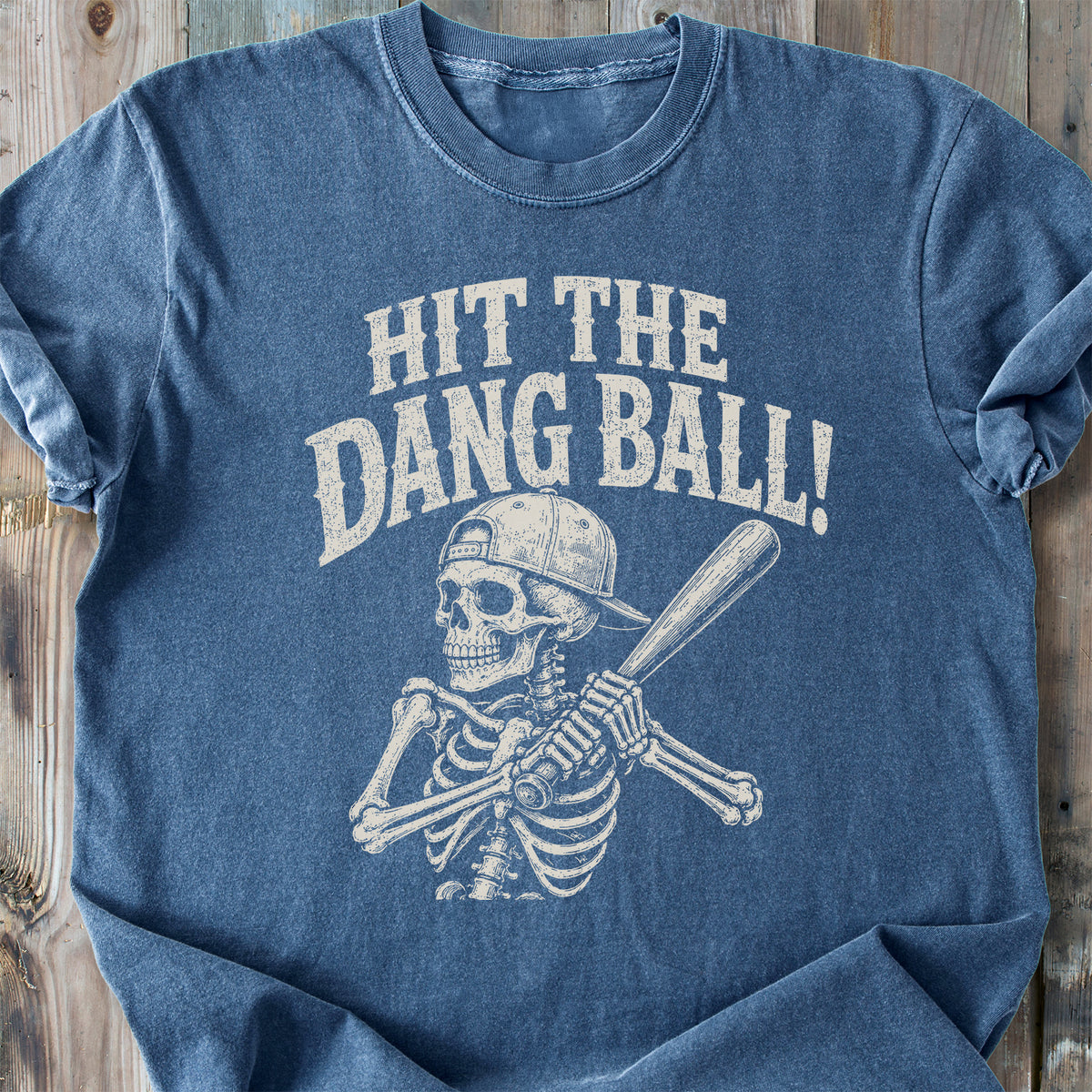 Hit The Dang Ball Skeleton - Premium Heavyweight Tee