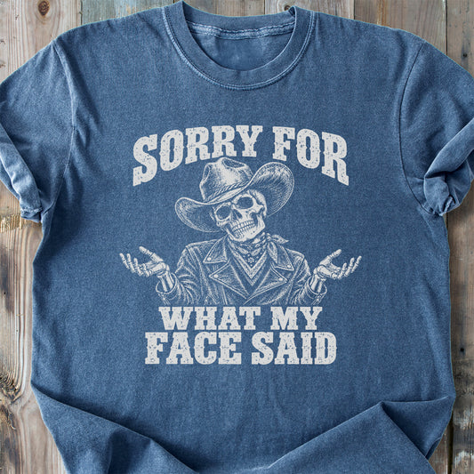 Sorry Skeleton - Premium Heavyweight Tee