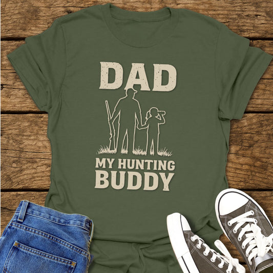 Dad My Hunting Buddy Girl T-Shirt