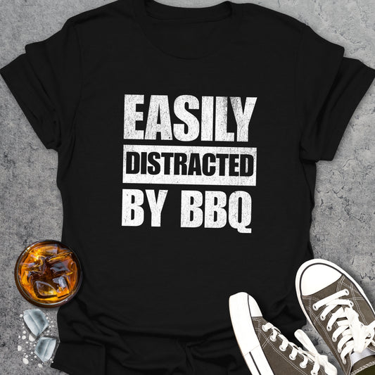 Easily Distracted by BBQ T-Shirt