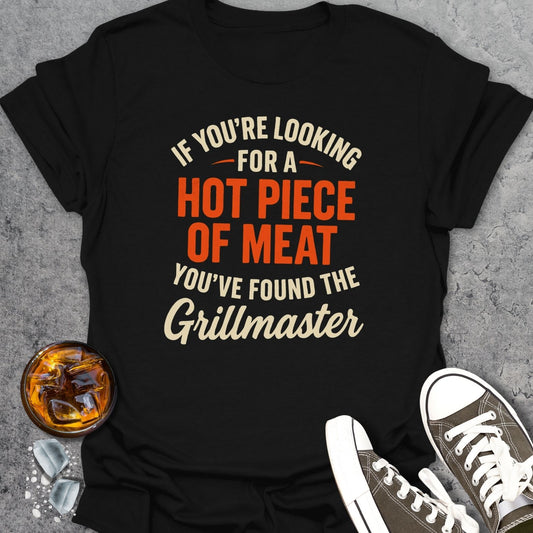 Hot Piece Of Meat Text T-Shirt