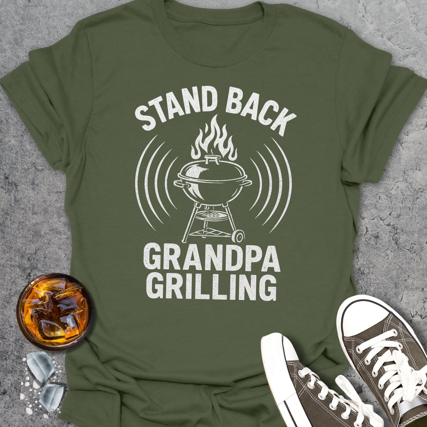 Stand Back Grandpa Grilling T-Shirt