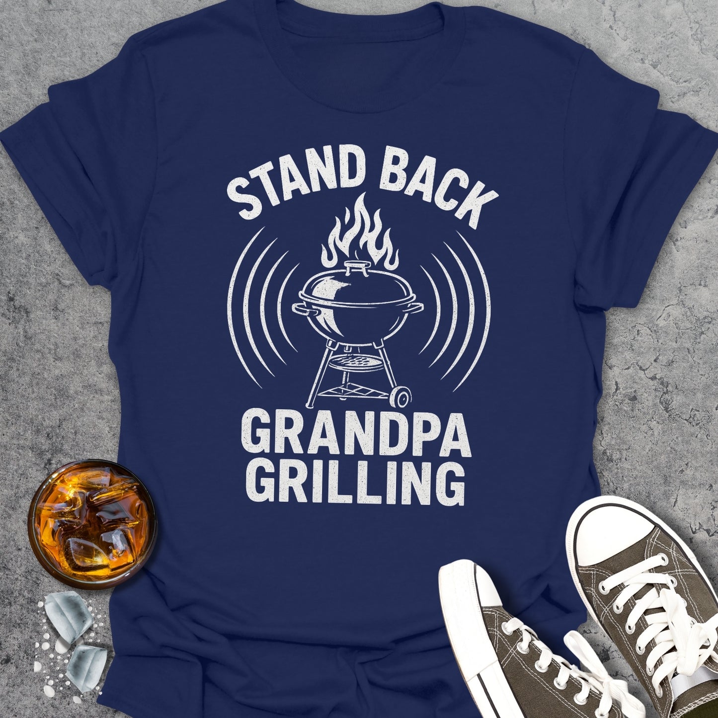 Stand Back Grandpa Grilling T-Shirt