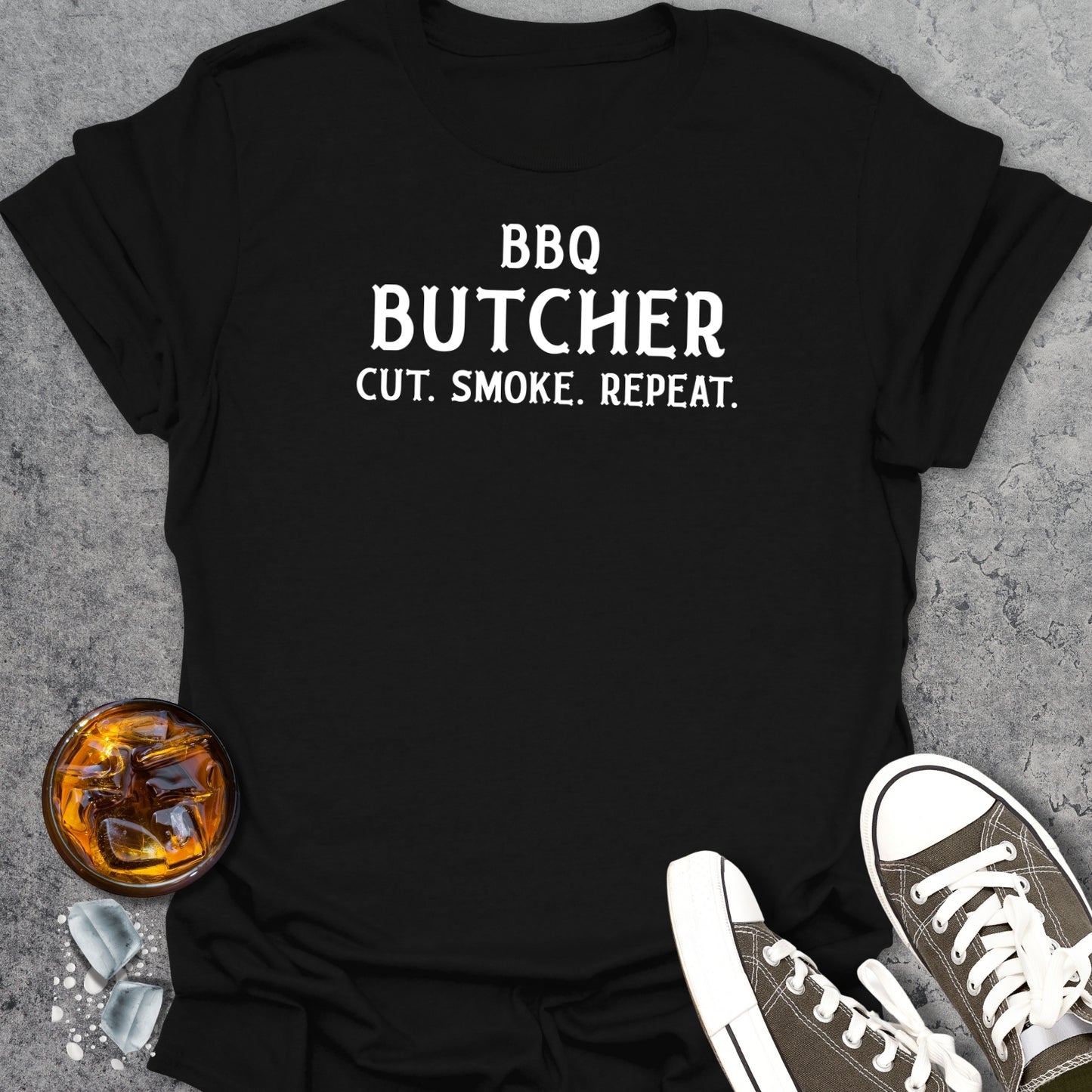 BBQ Butcher Cut Smoke Repeat T-Shirt