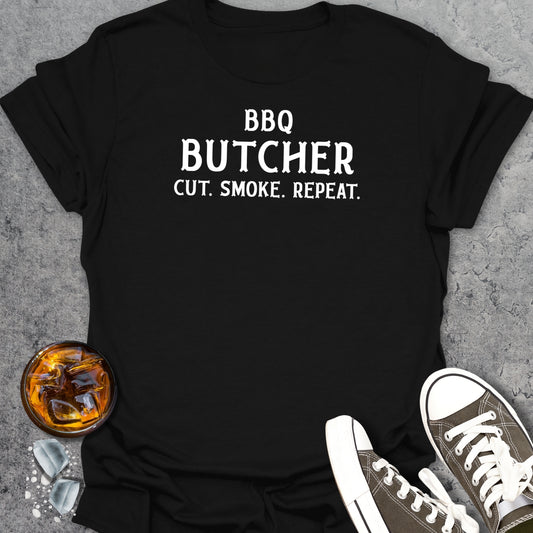 BBQ Butcher Cut Smoke Repeat T-Shirt