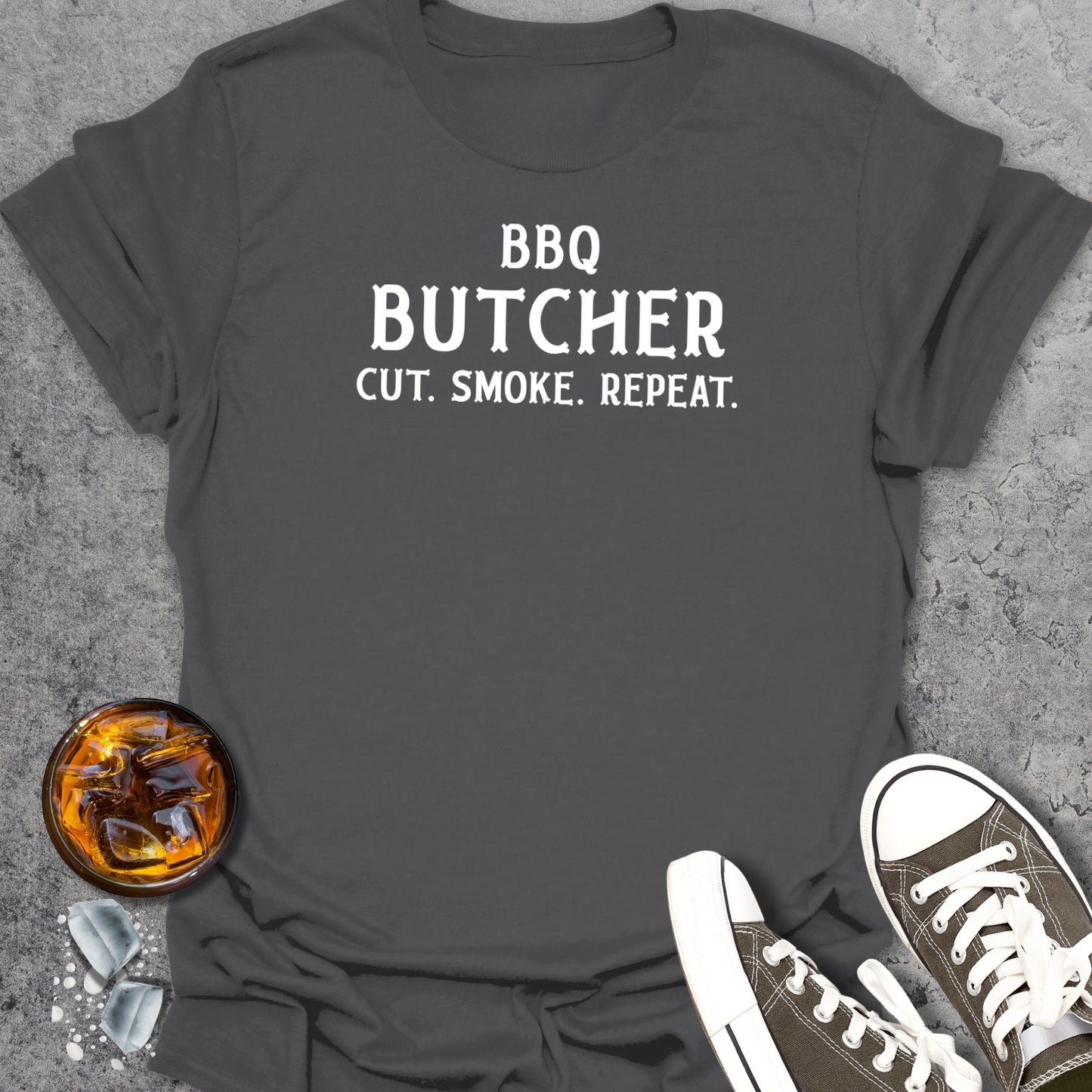 BBQ Butcher Cut Smoke Repeat T-Shirt