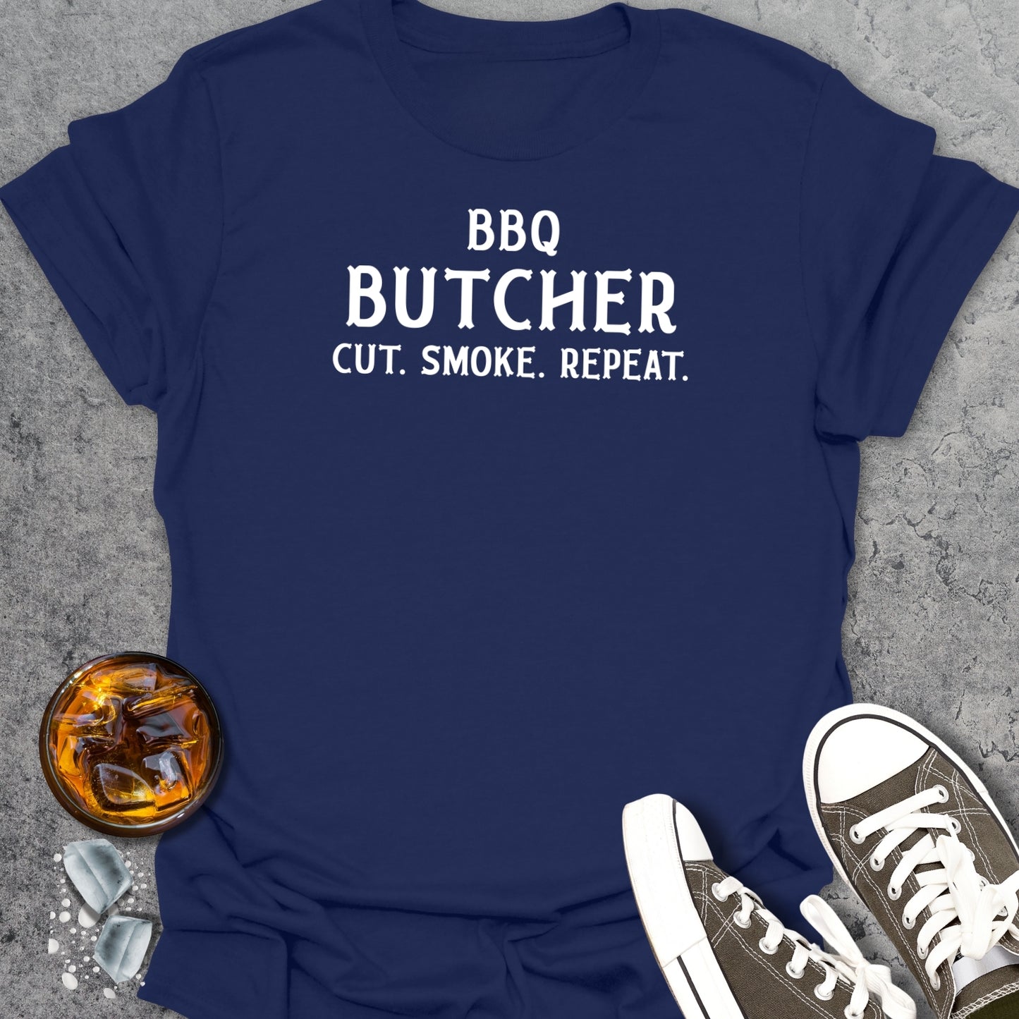 BBQ Butcher Cut Smoke Repeat T-Shirt