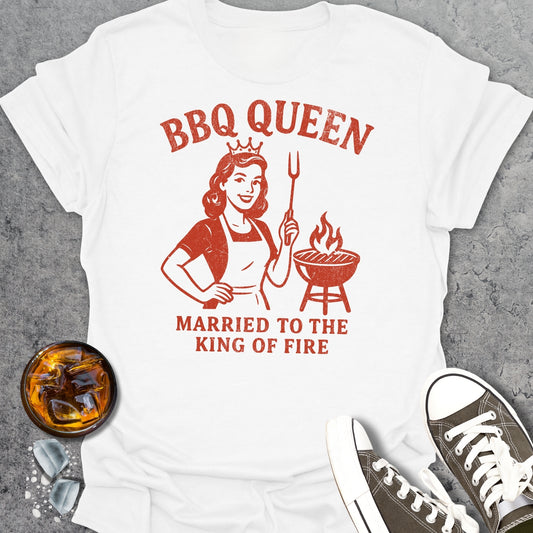 BBQ Queen - Married To The King Of Fire 2 T-Shirt