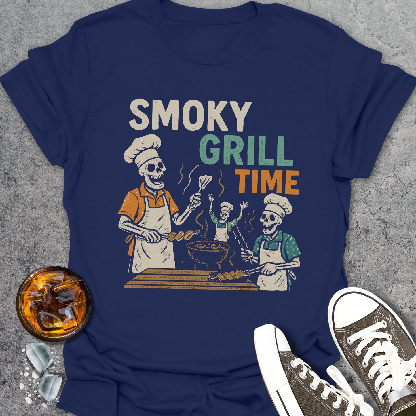 Skeleton BBQ T-Shirt