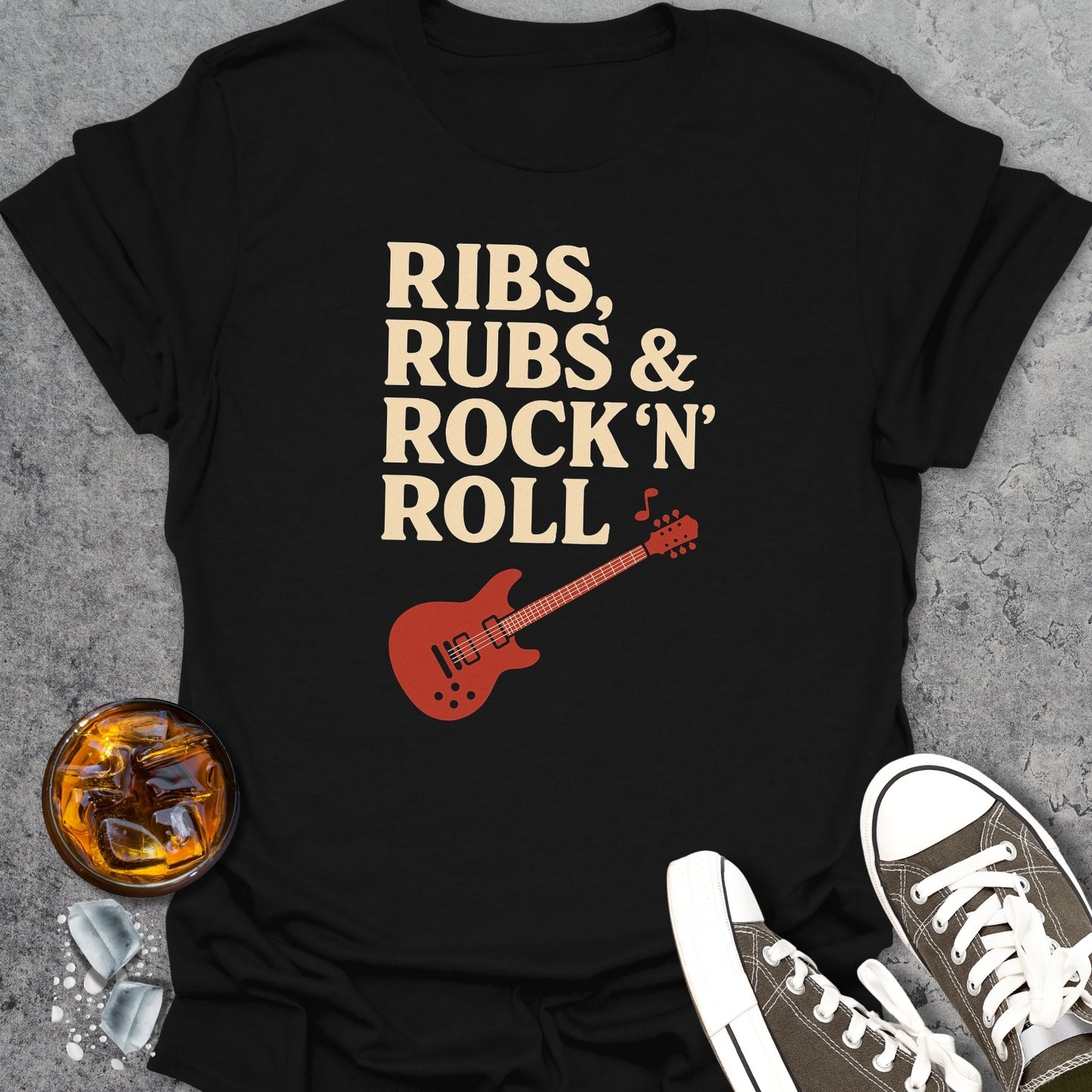 Ribs Rubs and Rock'n'Roll T-Shirt