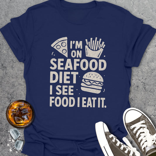 Seafood Diet Funny T-Shirt