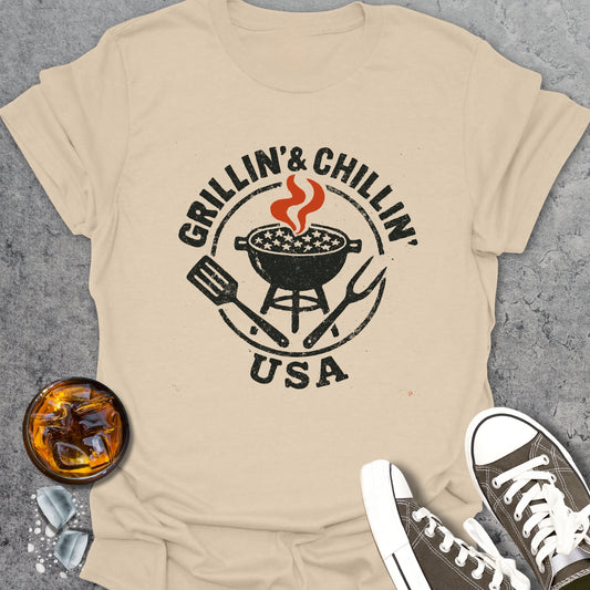 Grillin' Chillin' USA T-Shirt