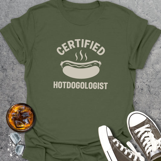 Certified Hotdogologist T-Shirt