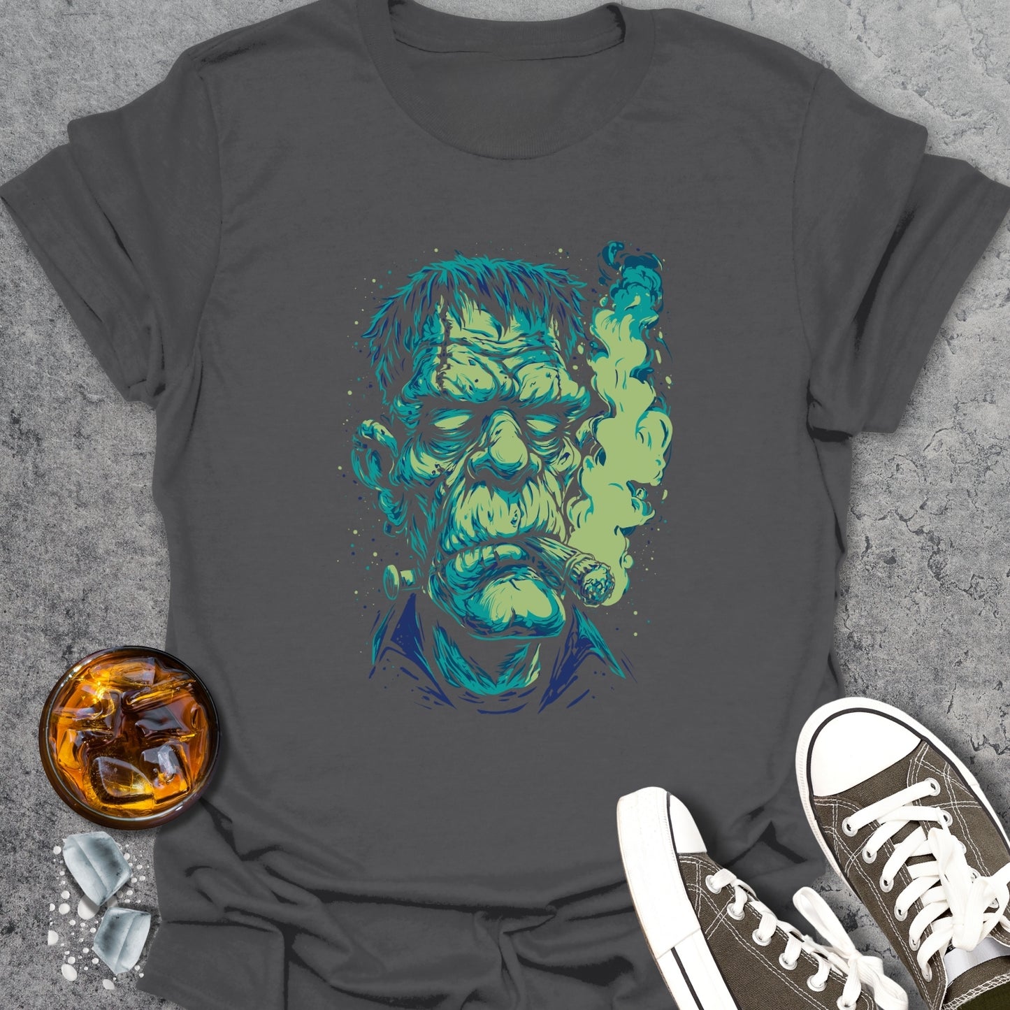 Green Munster Halloween T-Shirt