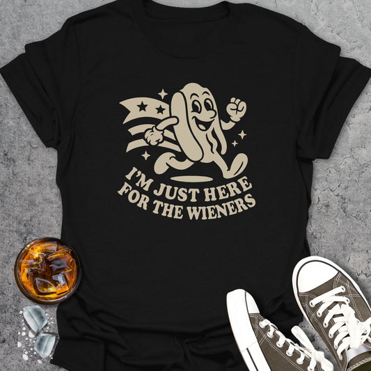 Here For The Wieners T-Shirt