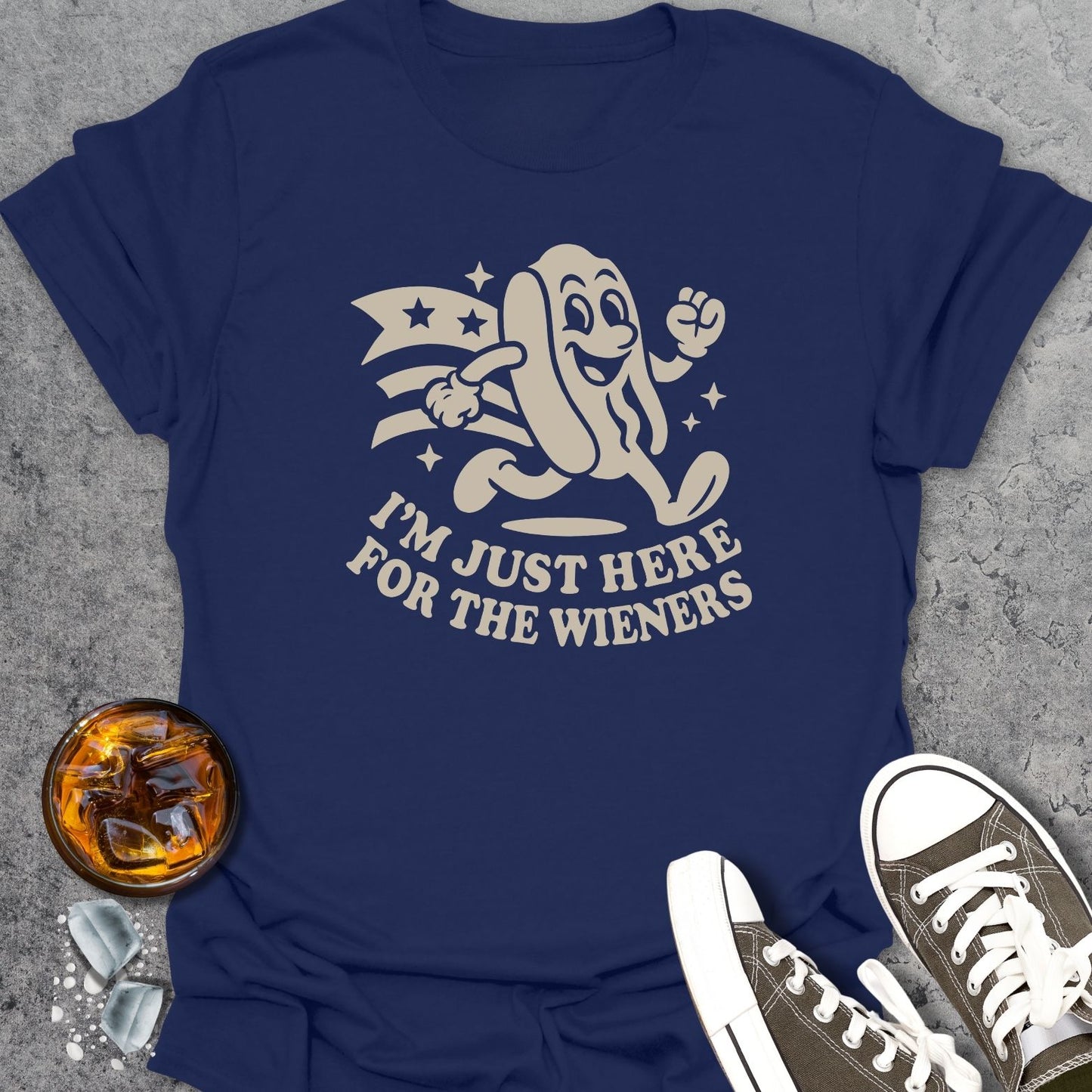 Here For The Wieners T-Shirt