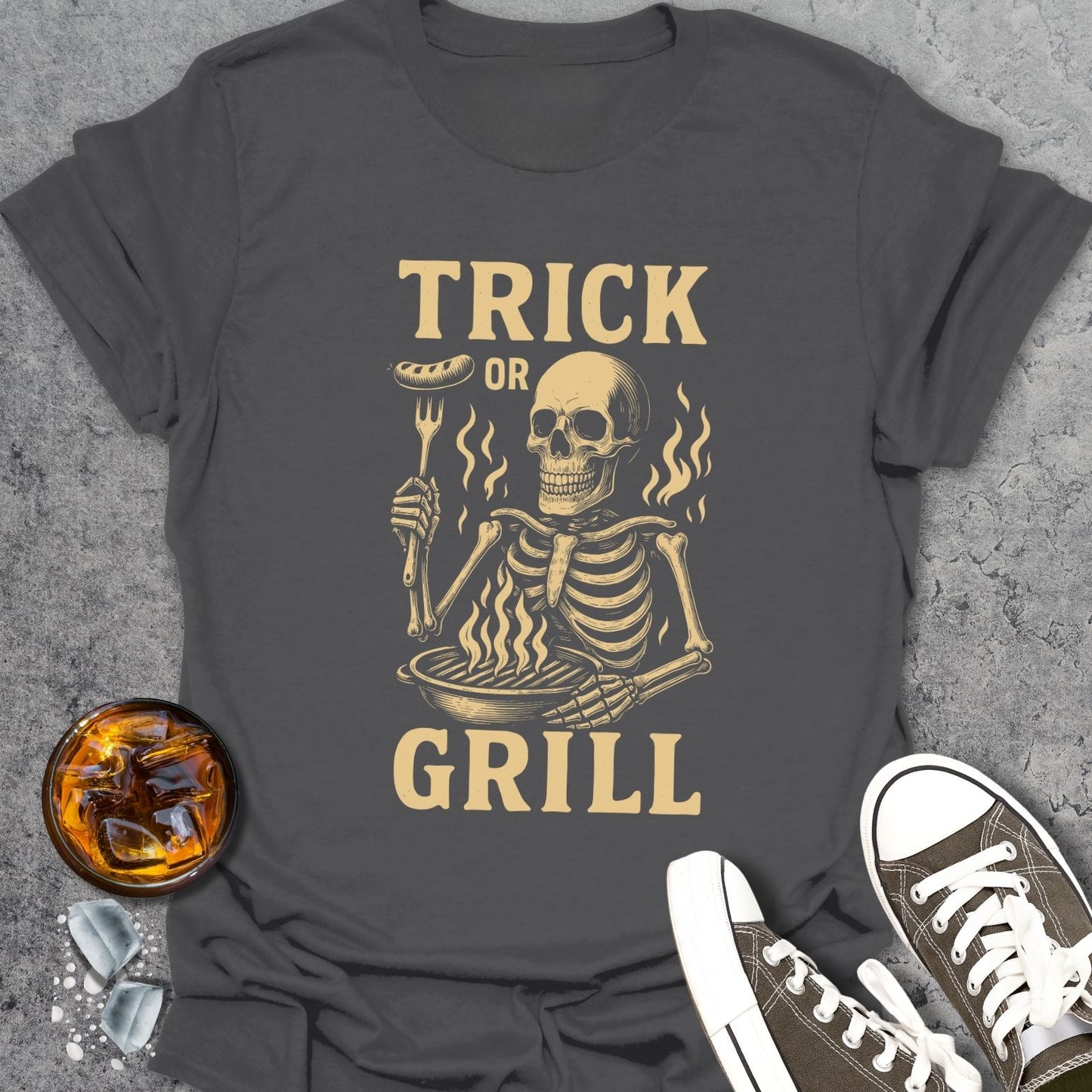 Trick Or Grill Halloween T-Shirt