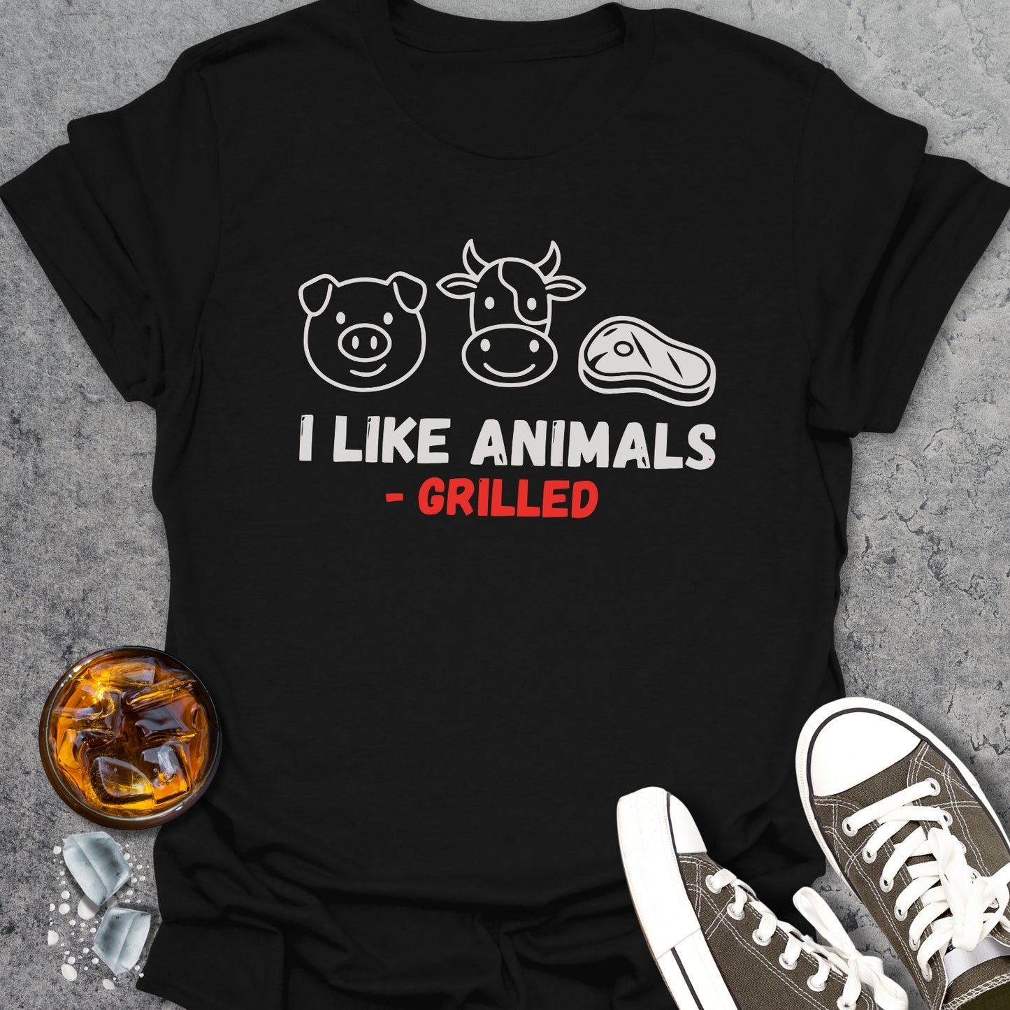 I Like Animals - Grilled T-Shirt