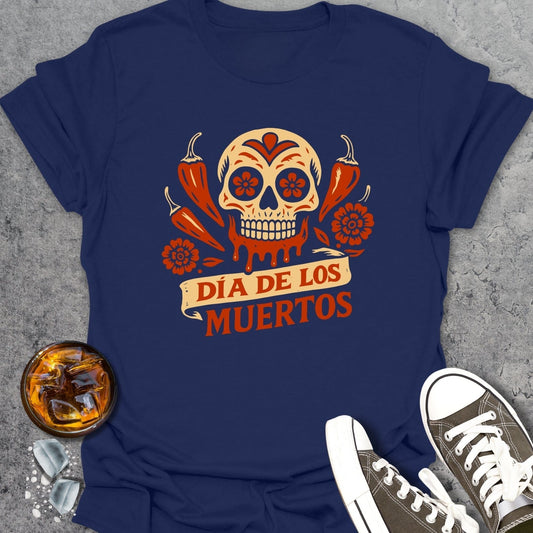 Fiery Sugar Skull T-shirt