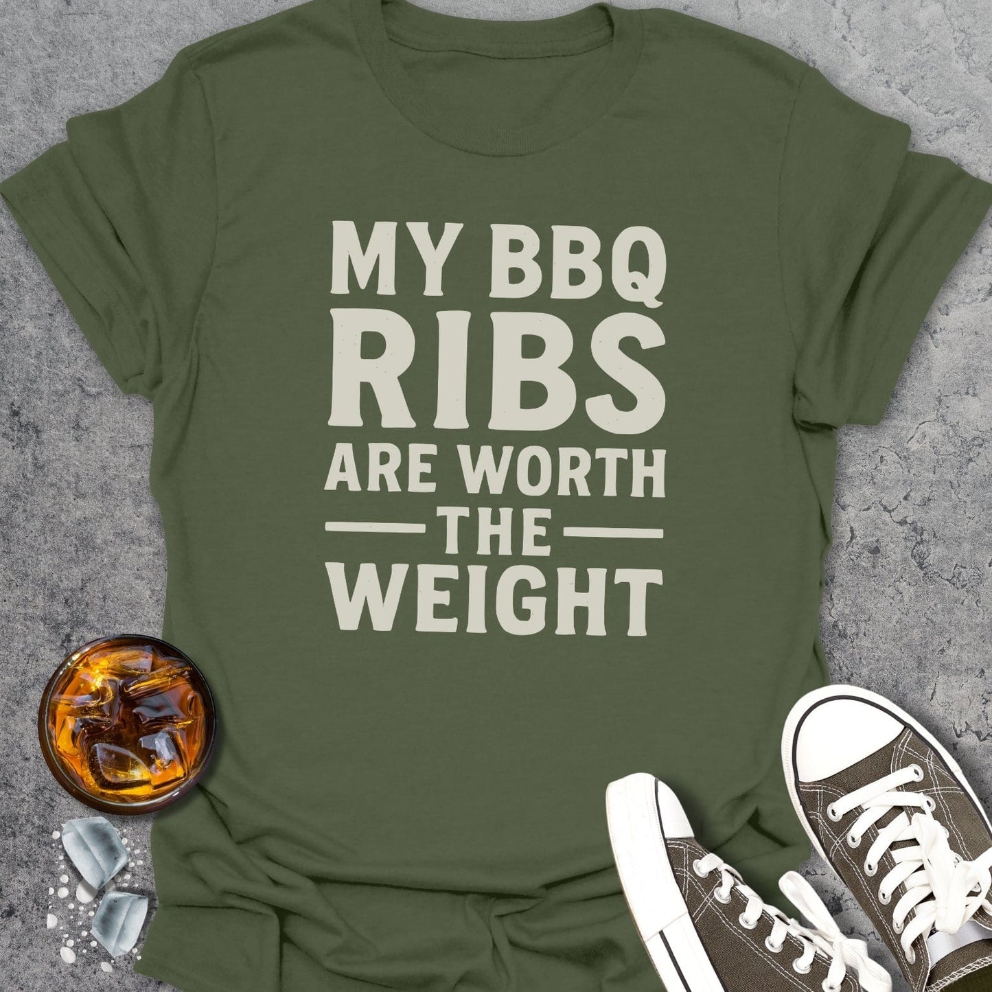 My BBQ Rips Are Worth T-shirt