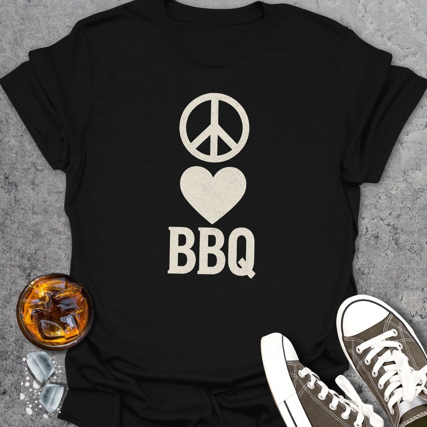 Peace Love And BBQ T-shirt