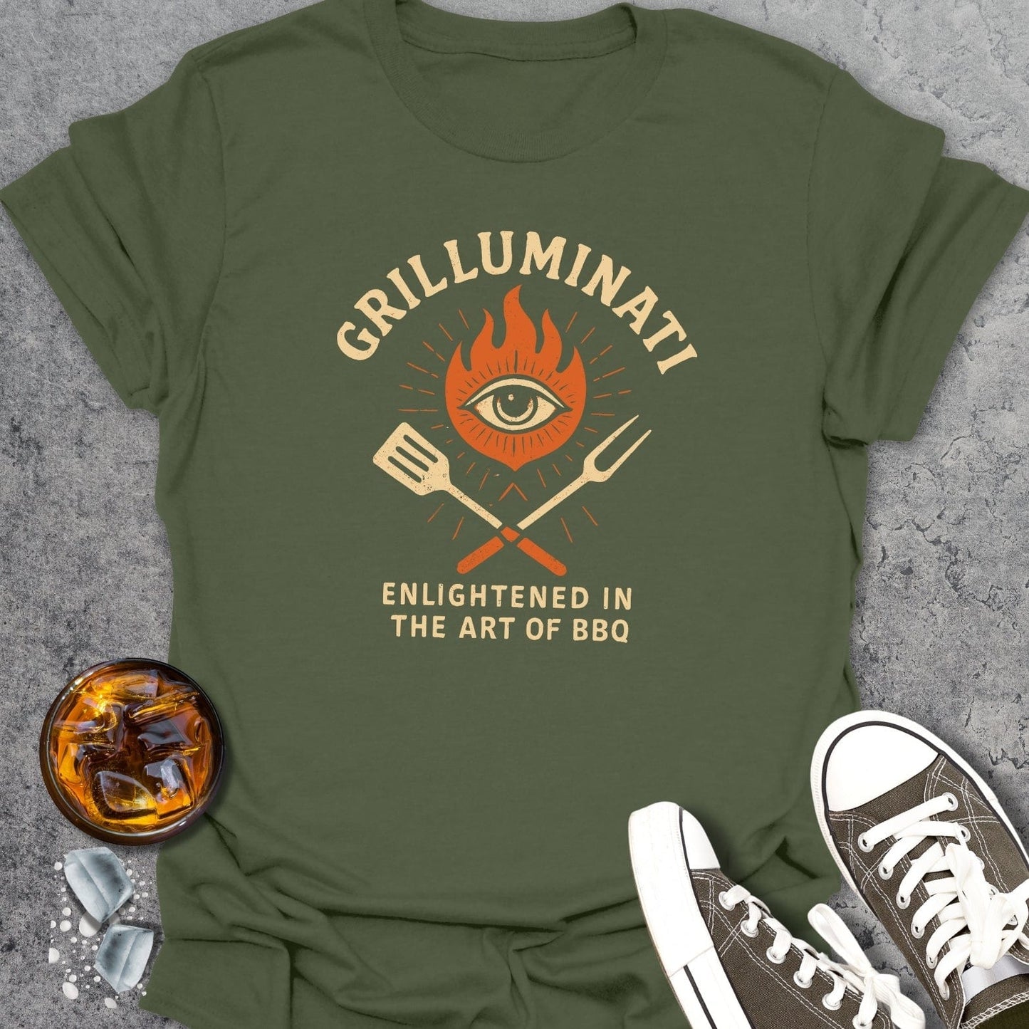 Grilluminati Funny  T-shirt