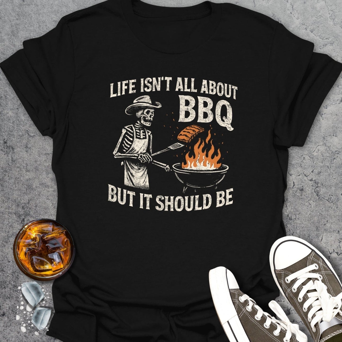 Skeleton Grillmaster T-shirt