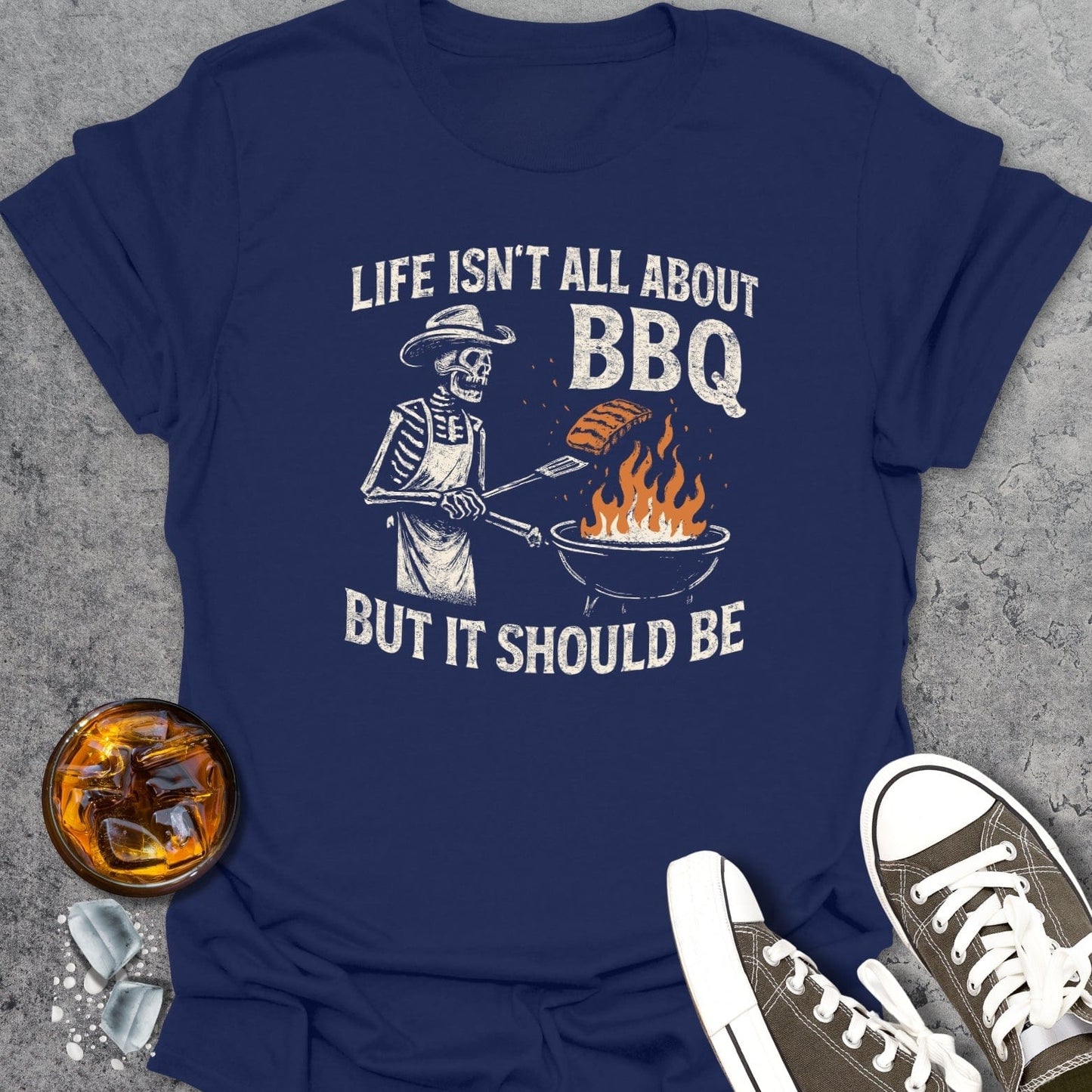 Skeleton Grillmaster T-shirt