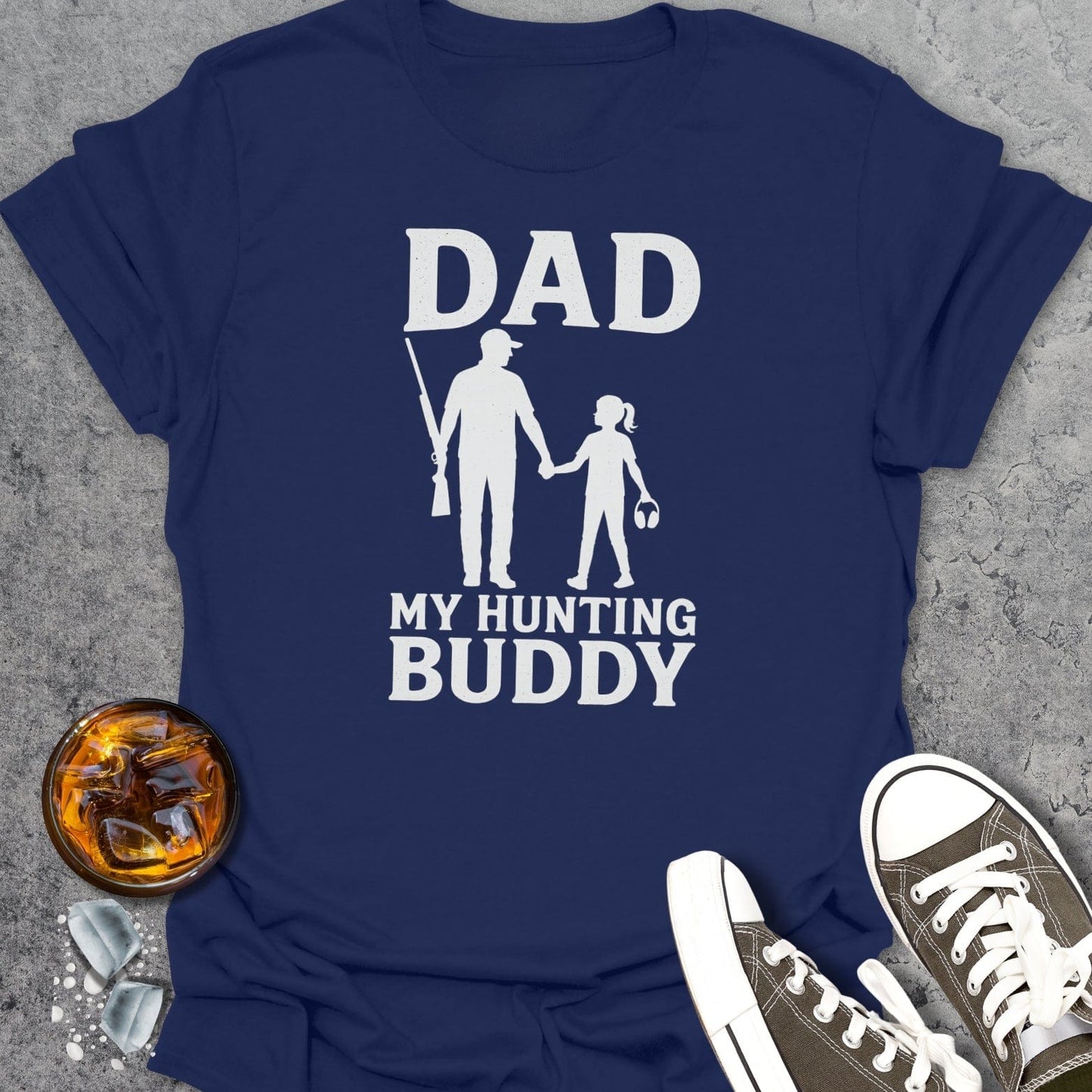 Dad My Hunting Buddy Girl T-shirt