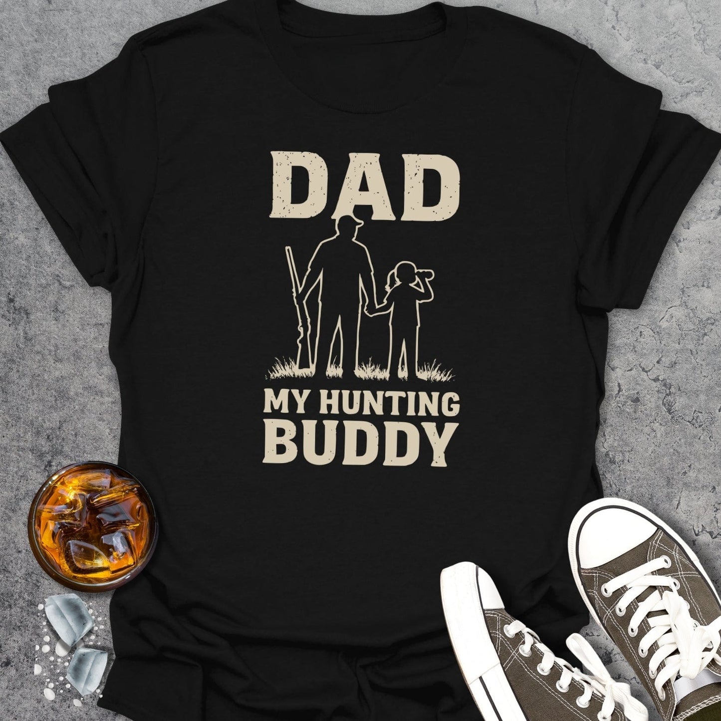 Dad My Hunting Buddy Girl T-shirt
