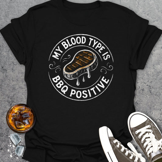 Blood Type BBQ T-shirt