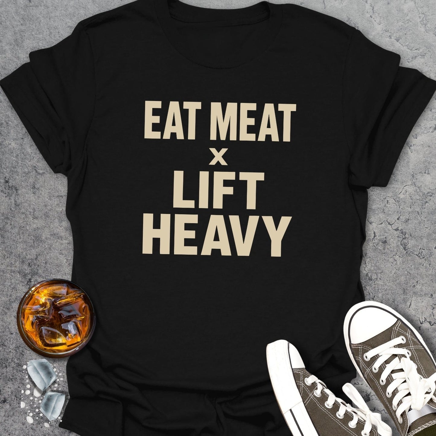 Eat Meat Lift Heavy T-shirt