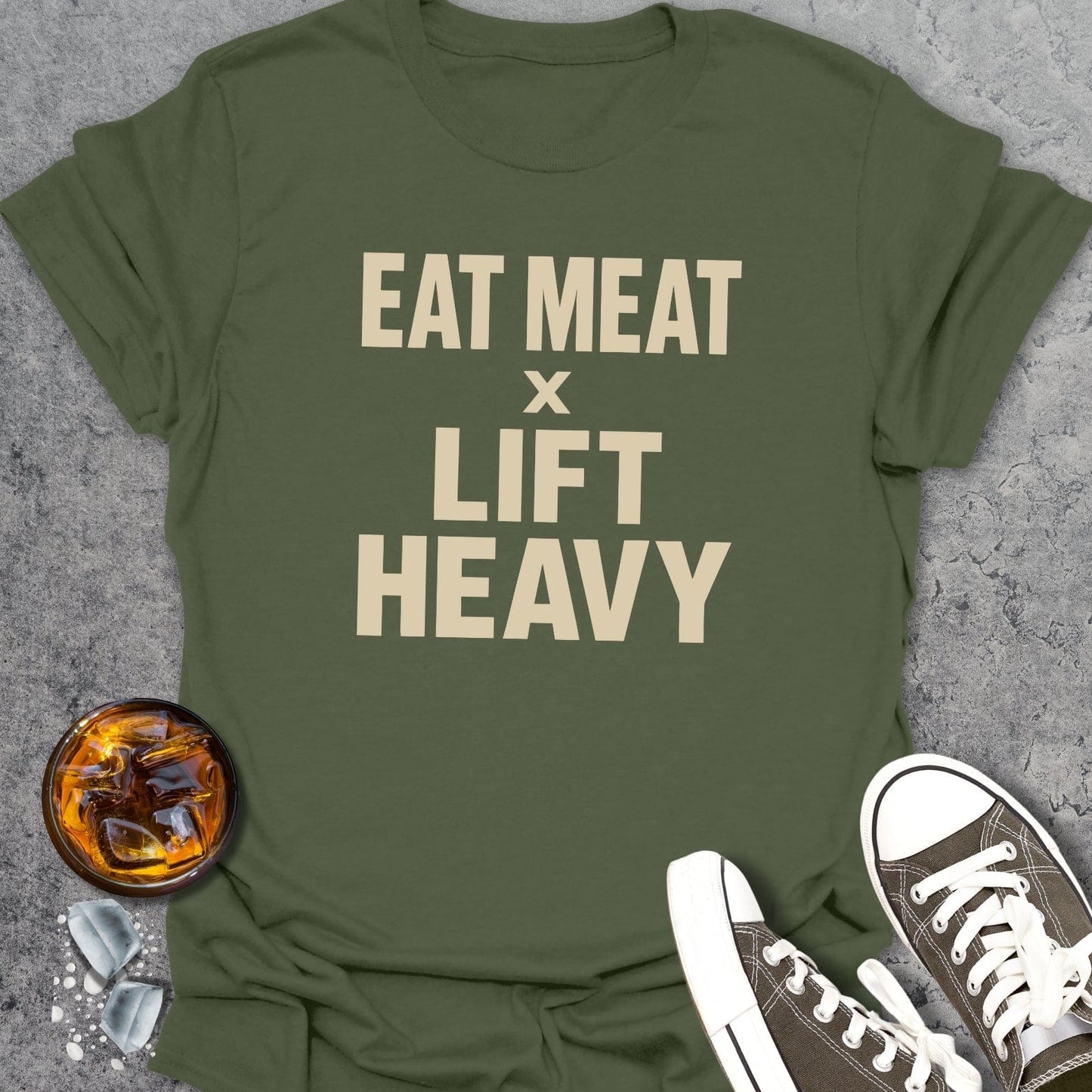 Eat Meat Lift Heavy T-shirt