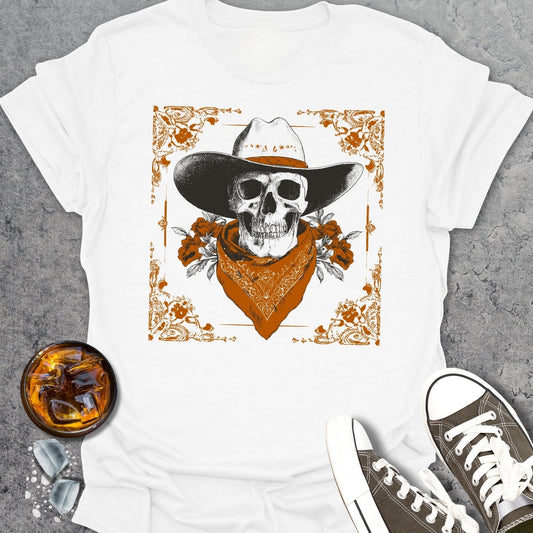 Western Cowboy Skull T-shirt